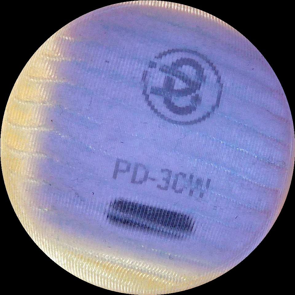 Power adapter visible through the transparent MoiréSkin layer